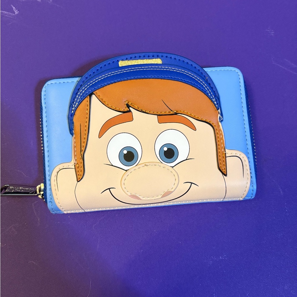 Fix it Felix / Wreck It Ralph Loungefly Wallet with Blue and Tan Accents